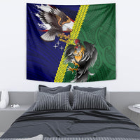 Manu'a Island and American Samoa Tapestry Rooster and Eagle Mascot LT03 - Polynesian Pride