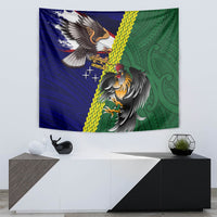 Manu'a Island and American Samoa Tapestry Rooster and Eagle Mascot LT03 - Polynesian Pride