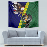 Manu'a Island and American Samoa Tapestry Rooster and Eagle Mascot LT03 - Polynesian Pride