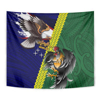 Manu'a Island and American Samoa Tapestry Rooster and Eagle Mascot LT03 - Polynesian Pride