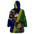 Manu'a Island and American Samoa Wearable Blanket Hoodie Rooster and Eagle Mascot