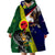 Manu'a Island and American Samoa Wearable Blanket Hoodie Rooster and Eagle Mascot