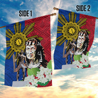 Philippines Lapu-Lapu Garden Flag Filipino Sun Tattoo With Yakan Pattern LT03 - Polynesian Pride