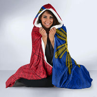 Philippines Lapu-Lapu Hooded Blanket Filipino Sun Tattoo With Yakan Pattern LT03 - Polynesian Pride