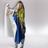 Philippines Lapu-Lapu Hooded Blanket Filipino Sun Tattoo With Yakan Pattern LT03 - Polynesian Pride