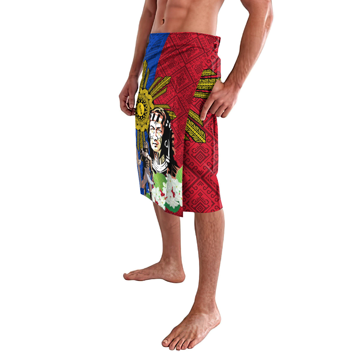 Philippines Lapu-Lapu Lavalava Filipino Sun Tattoo With Yakan Pattern LT03 - Polynesian Pride