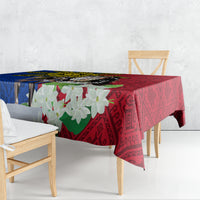 Philippines Lapu-Lapu Tablecloth Filipino Sun Tattoo With Yakan Pattern LT03 - Polynesian Pride