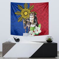 Philippines Lapu-Lapu Tapestry Filipino Sun Tattoo With Yakan Pattern LT03 - Polynesian Pride