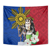 Philippines Lapu-Lapu Tapestry Filipino Sun Tattoo With Yakan Pattern LT03 - Polynesian Pride