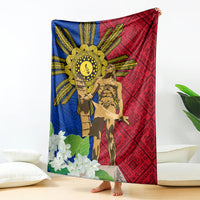 Philippines Lapu Lapu King Jasmine Flowers Blanket Filipino Sun Tattoo LT03 - Polynesian Pride