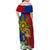 Philippines Lapu Lapu King Jasmine Flowers Family Matching Off Shoulder Maxi Dress and Hawaiian Shirt Filipino Sun Tattoo