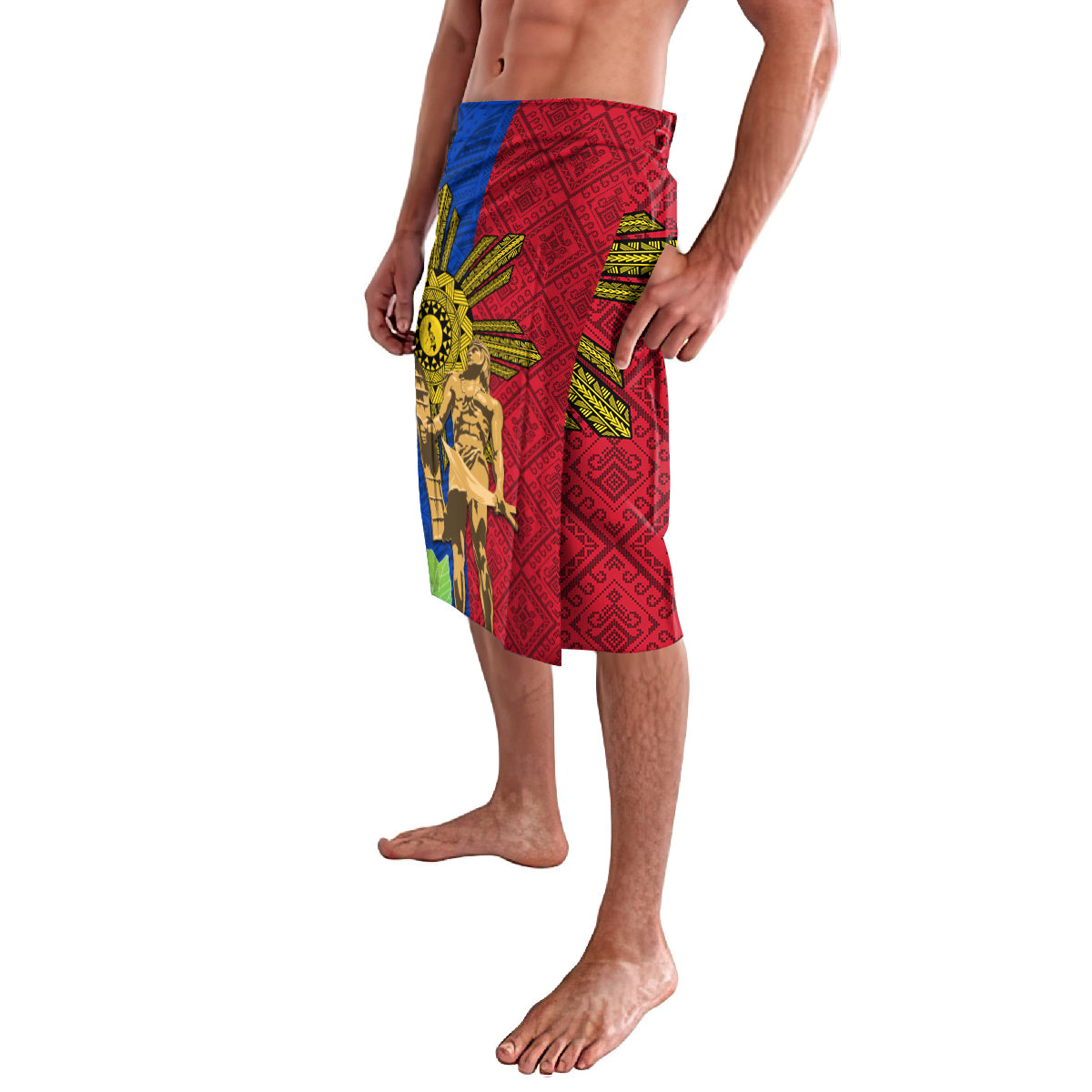 Philippines Lapu Lapu King Jasmine Flowers Lavalava Filipino Sun Tattoo LT03 - Polynesian Pride