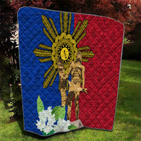 Philippines Lapu Lapu King Jasmine Flowers Quilt Filipino Sun Tattoo LT03 - Polynesian Pride
