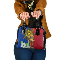 Philippines Lapu Lapu King Jasmine Flowers Shoulder Handbag Filipino Sun Tattoo LT03 One Size Red - Polynesian Pride