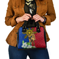 Philippines Lapu Lapu King Jasmine Flowers Shoulder Handbag Filipino Sun Tattoo LT03 - Polynesian Pride