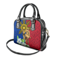 Philippines Lapu Lapu King Jasmine Flowers Shoulder Handbag Filipino Sun Tattoo LT03 - Polynesian Pride