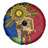 Philippines Lapu Lapu King Jasmine Flowers Spare Tire Cover Filipino Sun Tattoo LT03 - Polynesian Pride