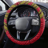 Philippines Lapu Lapu King Jasmine Flowers Steering Wheel Cover Filipino Sun Tattoo LT03 - Polynesian Pride