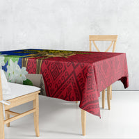 Philippines Lapu Lapu King Jasmine Flowers Tablecloth Filipino Sun Tattoo LT03 - Polynesian Pride