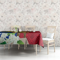 Philippines Lapu Lapu King Jasmine Flowers Tablecloth Filipino Sun Tattoo LT03 - Polynesian Pride
