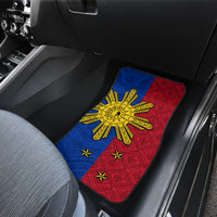 Philippines Sun Batok Tattoo Car Mats Polynesian and Yakan Pattern LT03 - Polynesian Pride