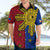 Philippines Sun Batok Tattoo Hawaiian Shirt Polynesian and Yakan Pattern