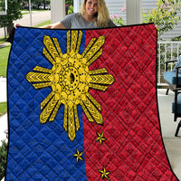 Philippines Sun Batok Tattoo Quilt Polynesian and Yakan Pattern LT03 Red - Polynesian Pride
