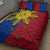 Philippines Sun Batok Tattoo Quilt Bed Set Polynesian and Yakan Pattern