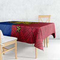 Philippines Sun Batok Tattoo Tablecloth Polynesian and Yakan Pattern LT03 - Polynesian Pride