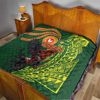 Proud of Manu'a Islands Quilt Rooster and Polynesian Art Wing Style LT03 - Polynesian Pride