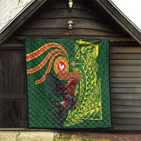 Proud of Manu'a Islands Quilt Rooster and Polynesian Art Wing Style LT03 - Polynesian Pride