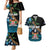 Fiji Day Couples Matching Mermaid Dress and Hawaiian Shirt Palm Tree With Plumeria Tapa Tribal Pattern