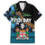 Fiji Day Family Matching Puletasi and Hawaiian Shirt Palm Tree With Plumeria Tapa Tribal Pattern