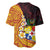 Tonga Culture Baseball Jersey Ngatu Pattern with Plumeria and Hibiscus