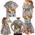 Tonga Culture Family Matching Mermaid Dress and Hawaiian Shirt Ngatu Pattern and Blooming Hibiscus