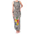 Tonga Culture Family Matching Tank Maxi Dress and Hawaiian Shirt Ngatu Pattern and Blooming Hibiscus