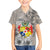 Tonga Culture Kid Hawaiian Shirt Ngatu Pattern and Blooming Hibiscus