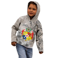 Tonga Culture Kid Hoodie Ngatu Pattern and Blooming Hibiscus LT03 - Polynesian Pride