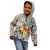 Tonga Culture Kid Hoodie Ngatu Pattern and Blooming Hibiscus