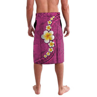 Polynesian Hibiscus and Plumeria with Tapa Pattern Lavalava Pink Color LT03 - Polynesian Pride