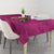 Polynesian Hibiscus and Plumeria with Tapa Pattern Tablecloth Pink Color