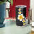 Pacific Hibiscus and Plumeria with Tapa Pattern Tumbler Cup Black Color