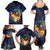 Tonga Vava'u Humpback Whale Blue Water Family Matching Summer Maxi Dress and Hawaiian Shirt Polynesian Hibiscus Flowers