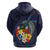 Tonga Vava'u Humpback Whale Blue Water Hoodie Polynesian Hibiscus Flowers