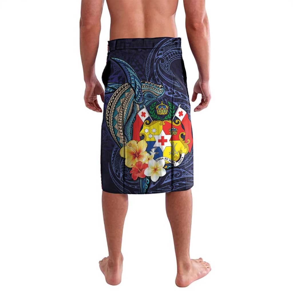 Tonga Vava'u Humpback Whale Blue Water Lavalava Polynesian Hibiscus Flowers LT03 - Polynesian Pride