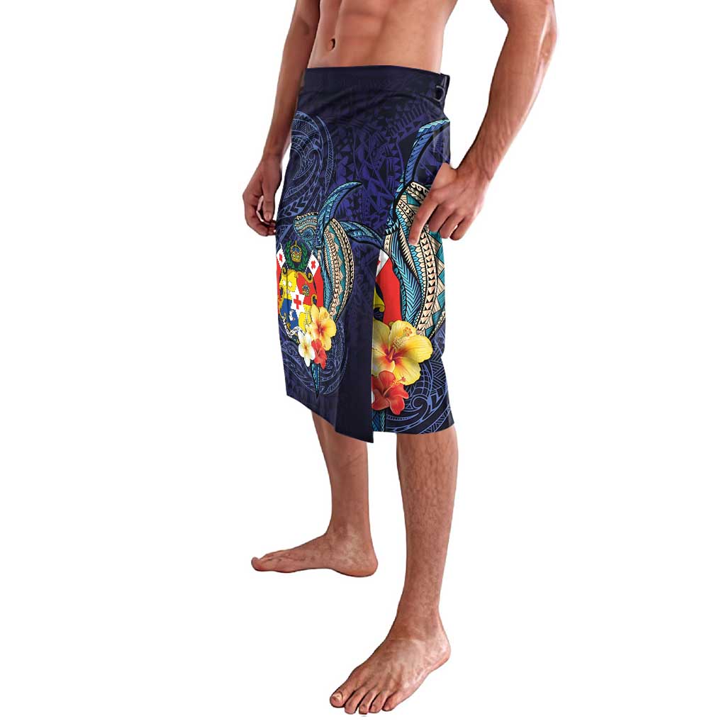 Tonga Vava'u Humpback Whale Blue Water Lavalava Polynesian Hibiscus Flowers LT03 - Polynesian Pride