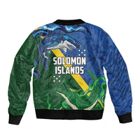 Solomon Islands Polynesian Tribal Shark and Crocodile Bomber Jacket LT03 - Polynesian Pride