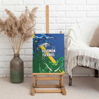 Solomon Islands Polynesian Tribal Shark and Crocodile Canvas Wall Art LT03 - Polynesian Pride