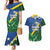 Solomon Islands Polynesian Tribal Shark and Crocodile Couples Matching Mermaid Dress and Hawaiian Shirt