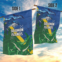 Solomon Islands Polynesian Tribal Shark and Crocodile Garden Flag LT03 - Polynesian Pride